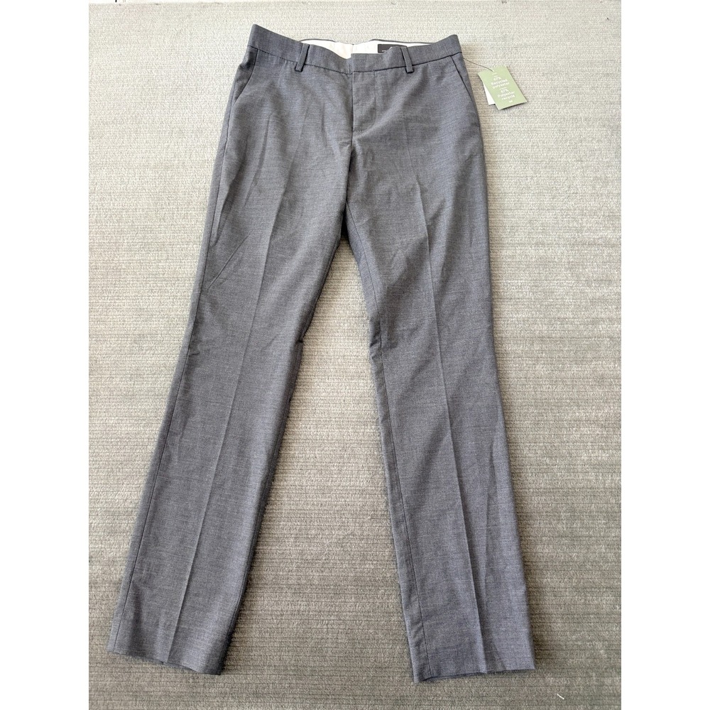 H&M Pants Mens 30x29.5" Gray Skinny Trousers Business Office Formal‎